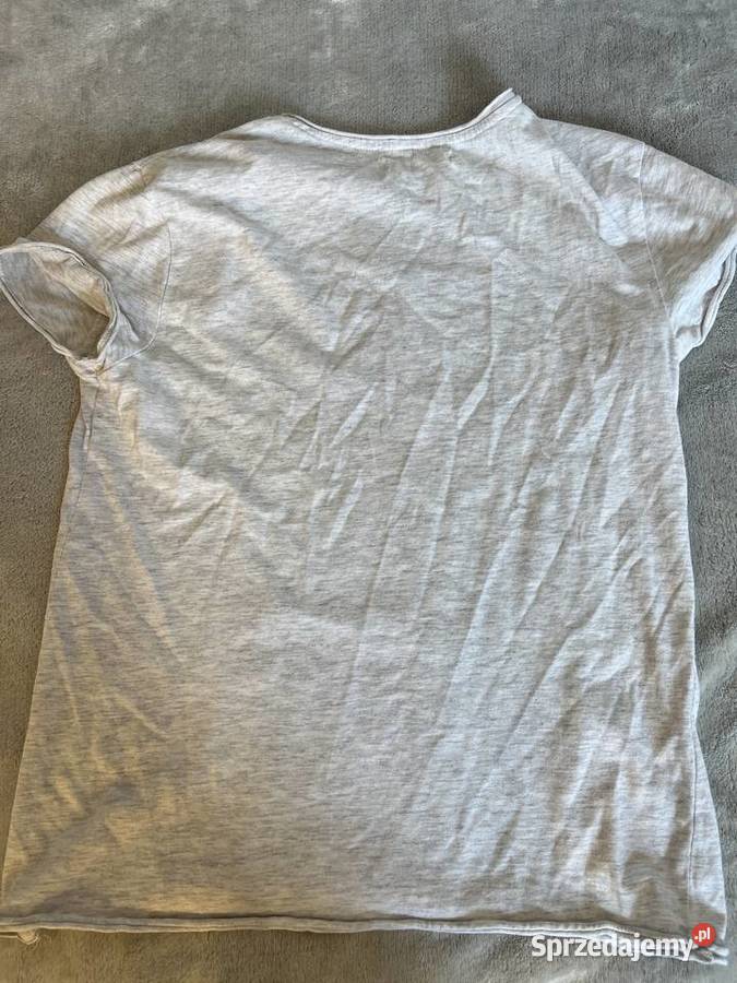 Tshirt koszulka bluzka z krótkim rękawem szara Jasło