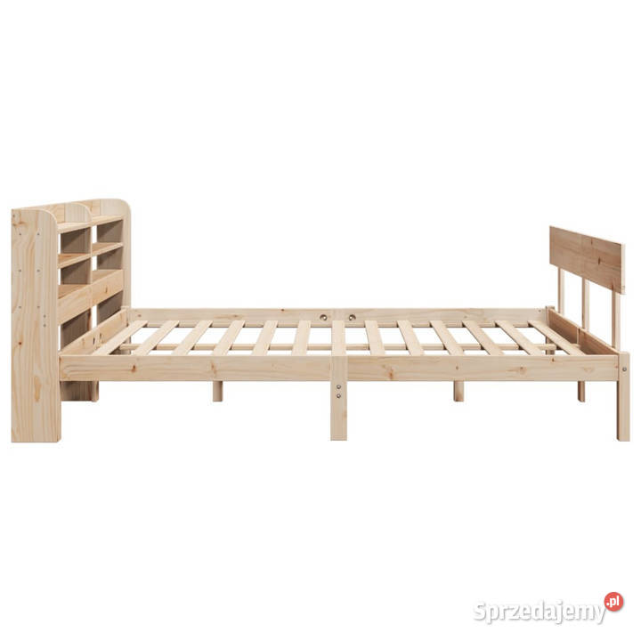 Rama łóżka bez materaca lite drewno sosnowe 82cm Warszawa