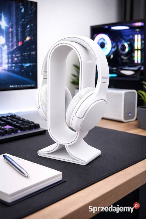 Stojak na słuchawki uniwersalny biały albo szary Kęty