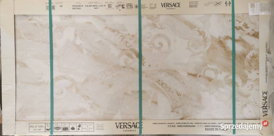 VERSACE Płytki Calacatta Bright MEGABAROCCO lux Poskwitów