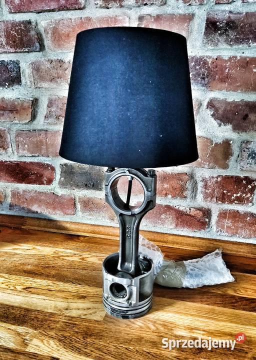 Lampka z tłoka korbowodu industrialna loft inny kolor Oświetlenie