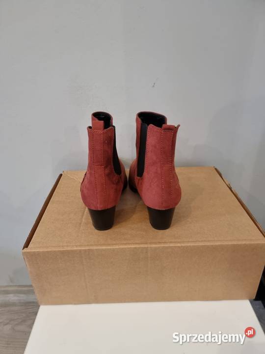 Botki damskie w ceglastym kolorze Dorothy Kraków sprzedam