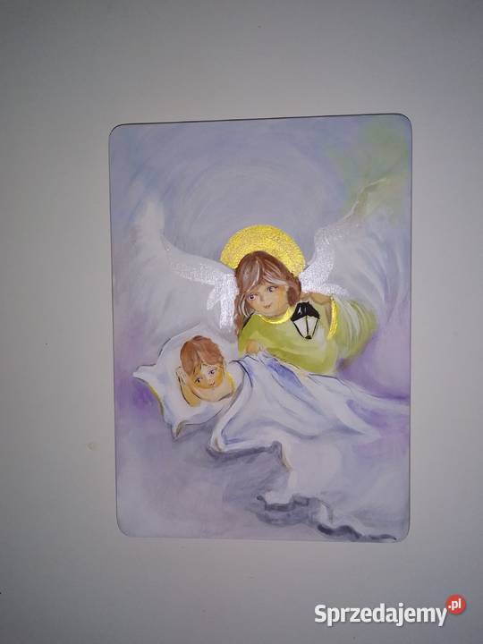 Obraz dziecka malowany na desce Katowice