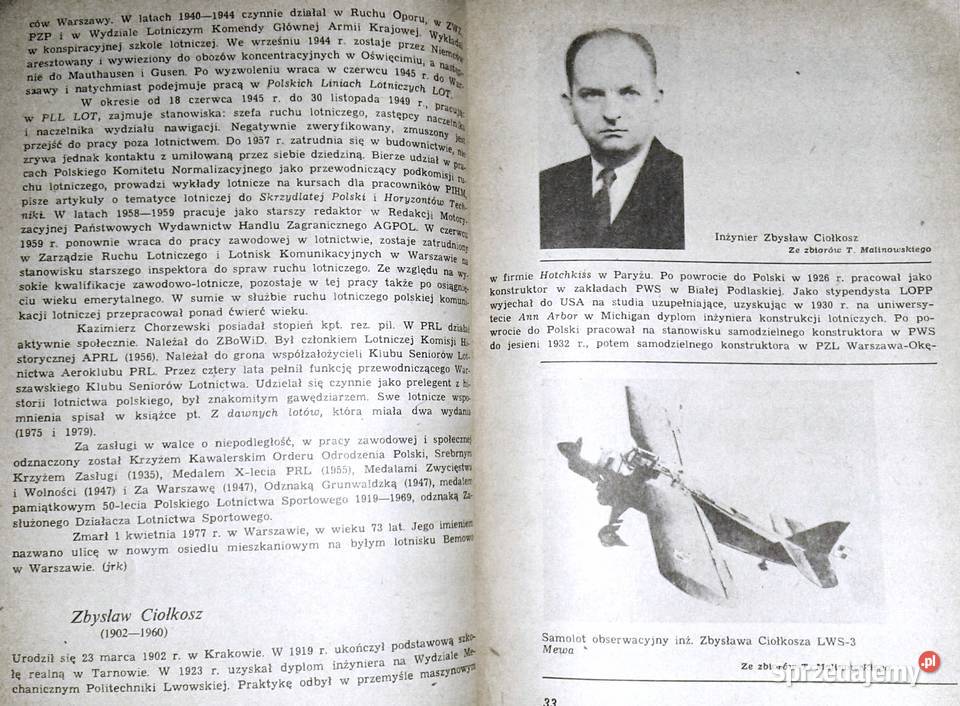 Mała encyklopedia lotników polskich J R miękka Chełm sprzedam