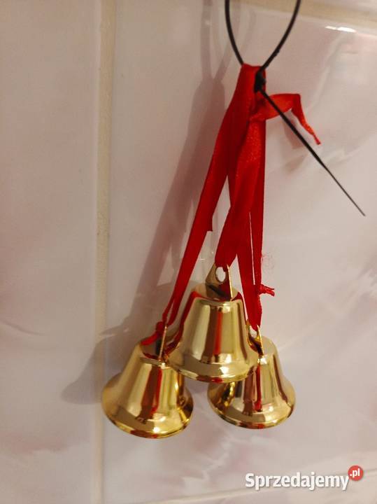Ozdoba dekoracyjna złote dzwoneczki Dekoracje świąteczne Łódź