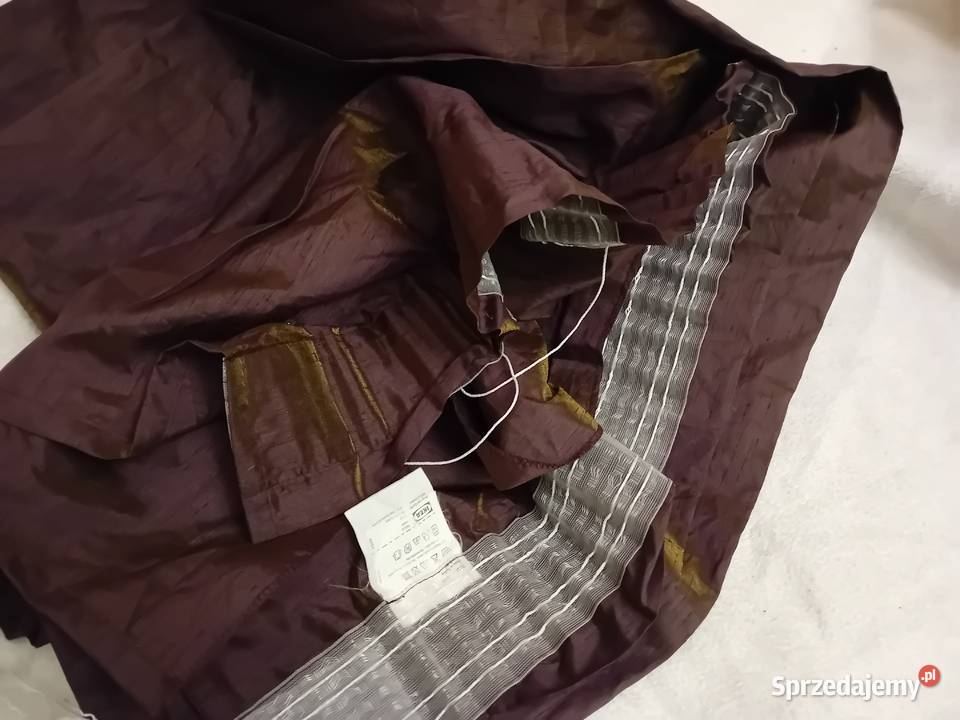 Zasłona ikea felicia kolor brąz z efektem złota Kraków