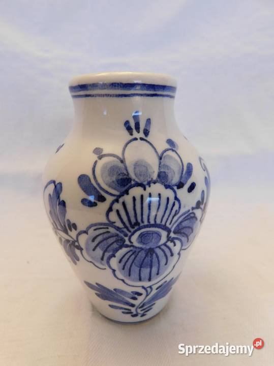 wazonik porcelanowy Delfts Holandia 1032 Fiaf Szczecin