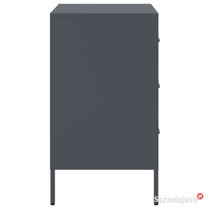 Szafka nocna antracyt 36x39x68 stal WM843082 Warszawa