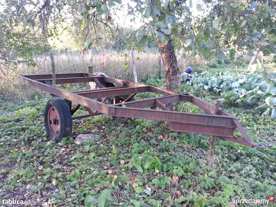 Przyczepa przyczepka dwukółka platforma TANIO towarowe Przyczepy i naczepy Nowa Ukta