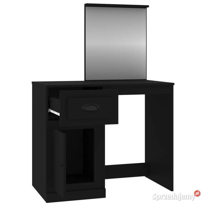Toaletka z lustrem czarna 90x50x1325 WM816761 Warszawa