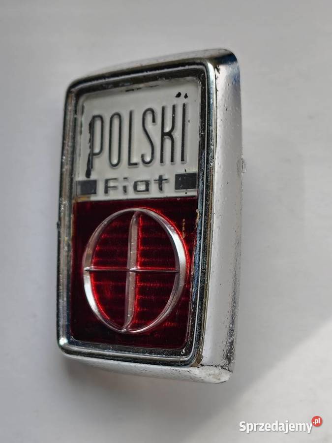 Plakietka Fiata Polskiego FSO 125 chrom Akcesoria samochodowe