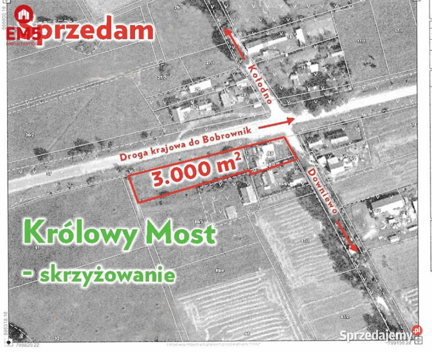 Grunt Królowy Most 2920m2 telefon