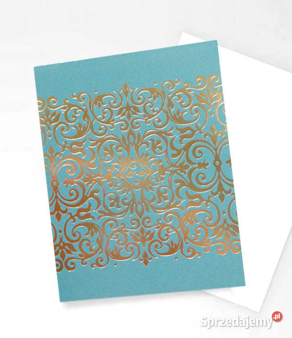 turkusowe kartki okolicznościowe kartki firm Szczecin