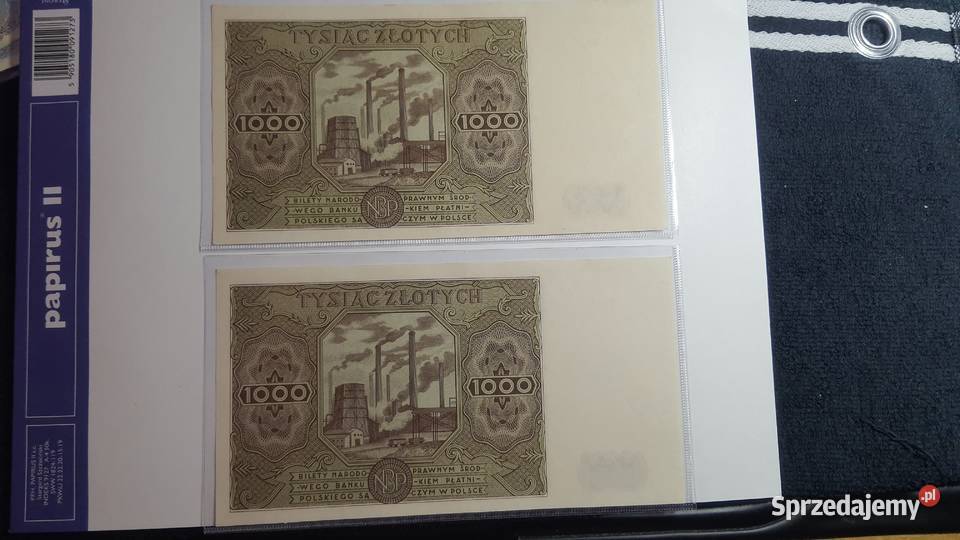 RARYTAS 1000 złotych 1947 kolejna numeracja Numizmatyka Warszawa