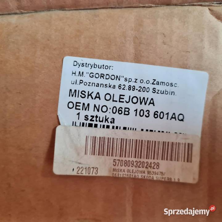 AUDI A4 B5 B6 VW PASSAT B5 19 TDI MISKA OLEJOWA Osięciny