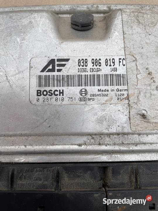 Komputer silnika 038906019FC vw sharan seat Układ elektryczny Szczecin sprzedam