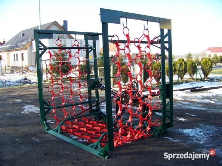 Włóka polowołąkowa 6 m hydraulicznie składana nieuszkodzony Goszczanów