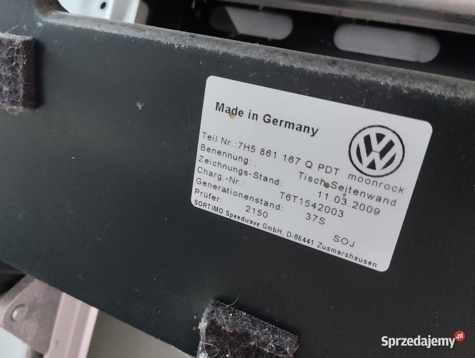 stolik rozkładany vw t5 t6 caravelle multivan Gniew