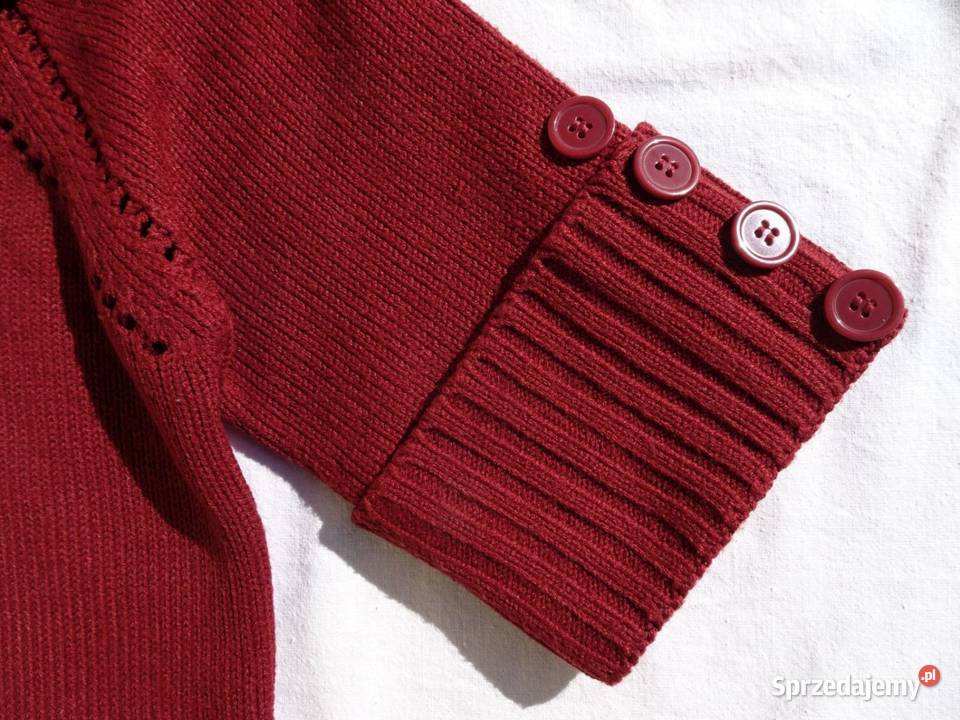 ZEEMAN Bordowy Sweter duży Golf 36 38 Coguette Nowy Sącz sprzedam