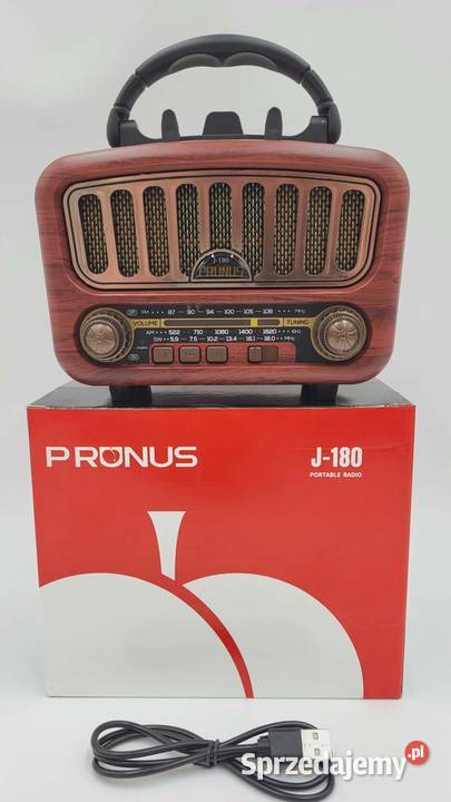Przenośne radio retro PRUNUS J180 Bluetooth 50 Ząbki