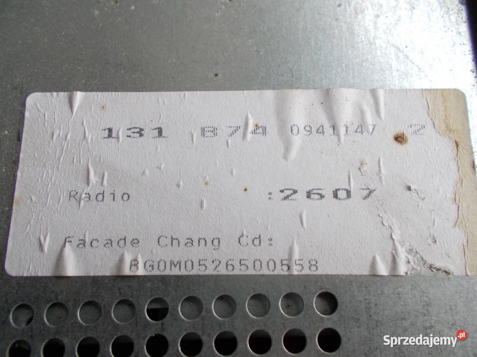 renault LAGUNA 2 02r 18 16v radio 2607 osobowe Zamość