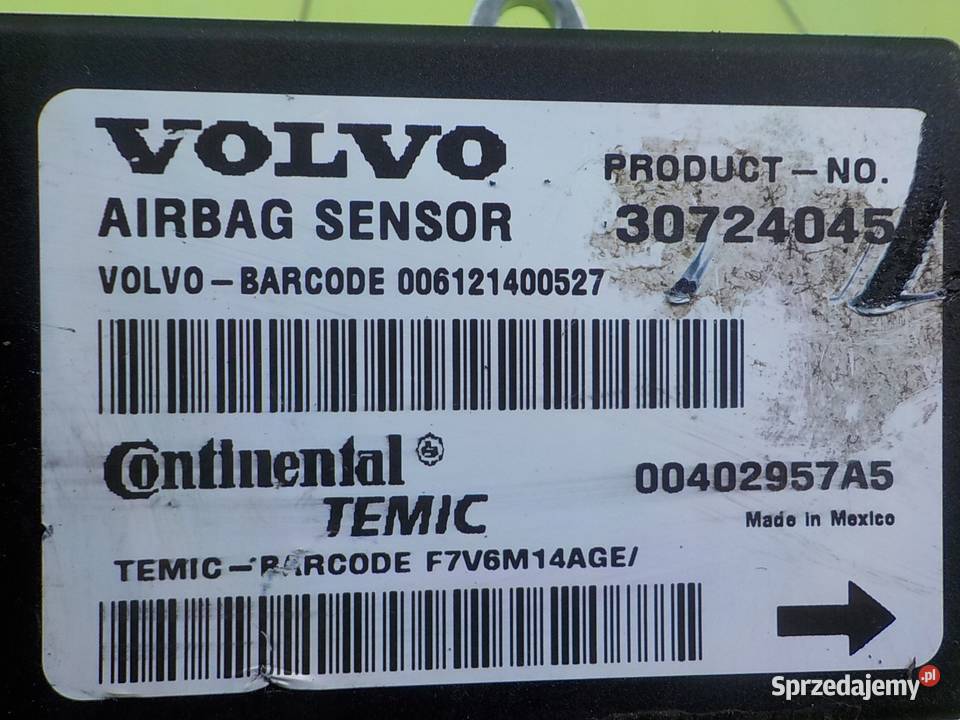 VOLVO C30 25T5 07r 3D modul sensor AIRBAG osobowe Suków sprzedam