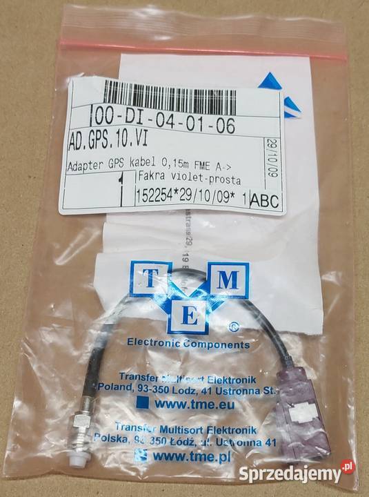 ZŁĄCZE ADAPTER ANTENY GPS FME A FAKRA D VIOLET Układ elektryczny dolnośląskie Mielęcin