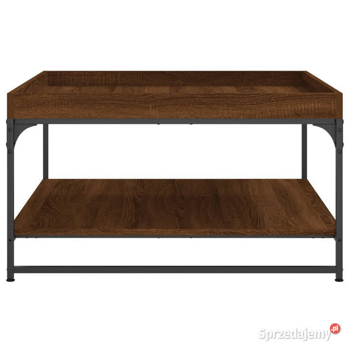 Stolik kawowy brązowy dąb 80x80x45 WM832817 Warszawa sprzedam