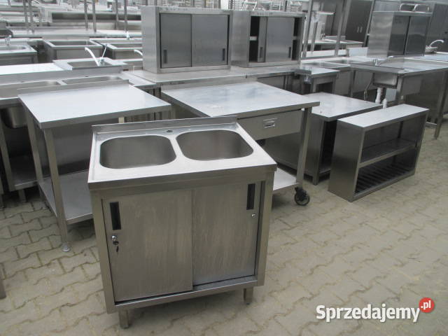 Zlew Gastronomiczny 2 Komorowy Drzwi Suwane Ostrów Wielkopolski