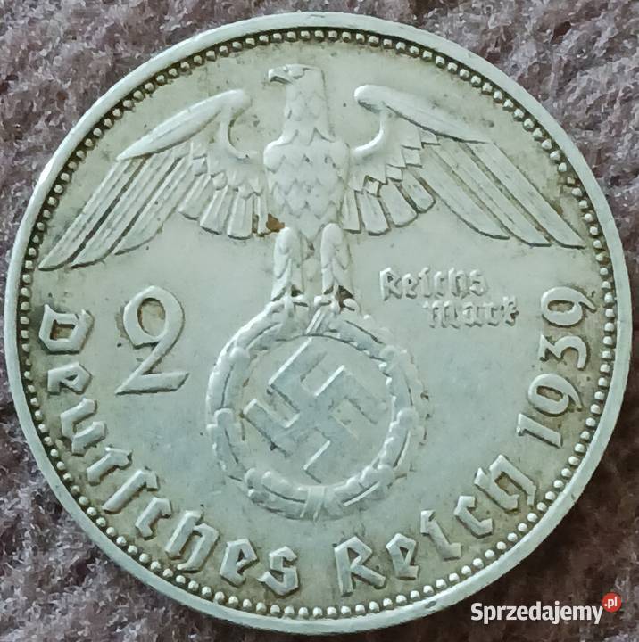 2 Marki Niemcy Paul von Hindenburg 1939 r men J wielkopolskie Konin