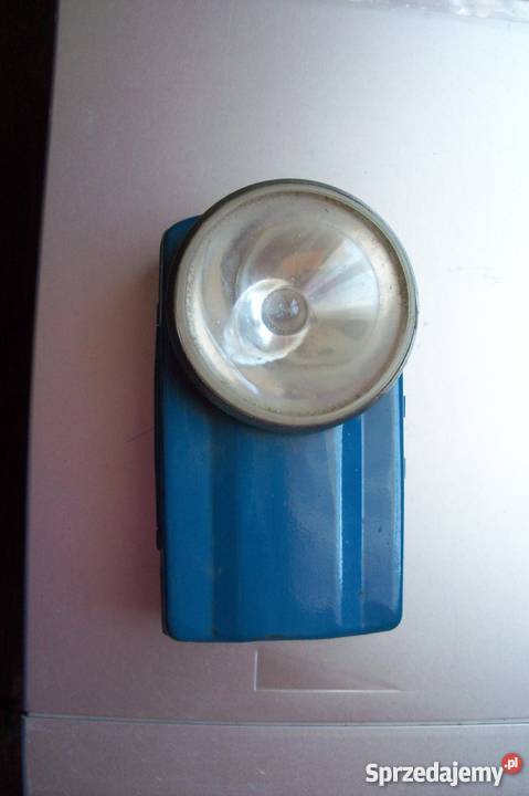 PRL niebieska latarka CFL -Częstochowa