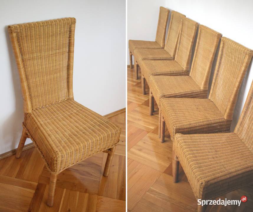 Krzesła ratanowe - komplet