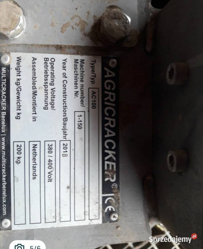 Agricracker AC 100 Barbatus nieuszkodzony lubelskie Lublin