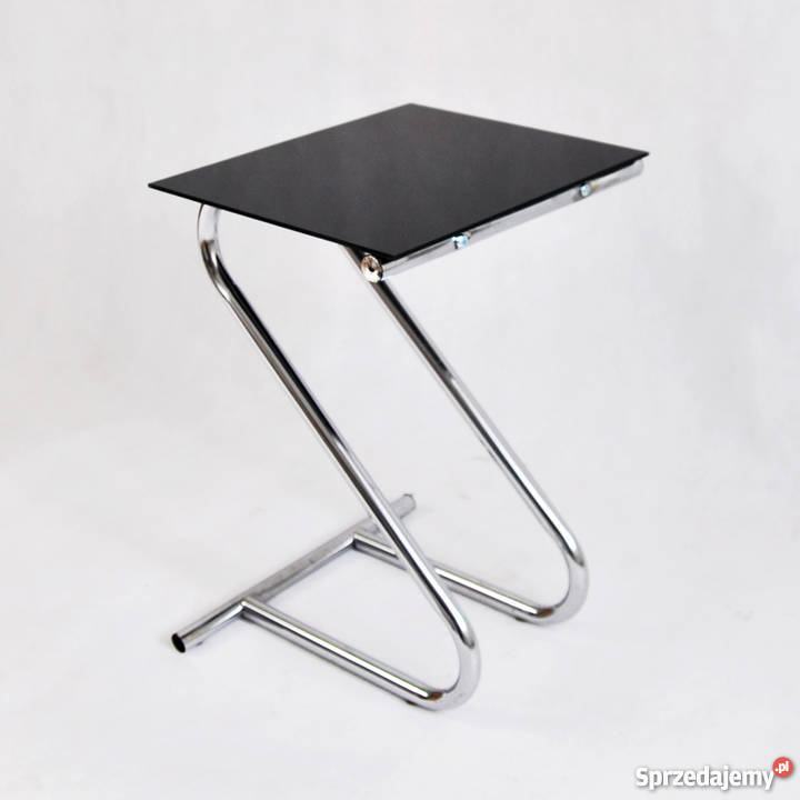 Chromowany stolik kawowy kwietnik PRL lata 70