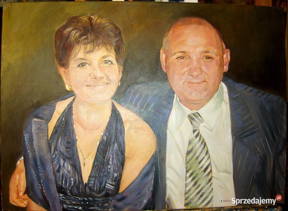 Portret olejny na płótnie Toruń