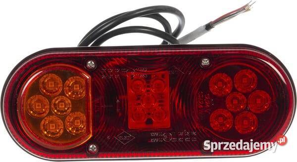 Lampa tylna zespolona LED lewa prostokątna 1224V Oświetlenie Kamionna