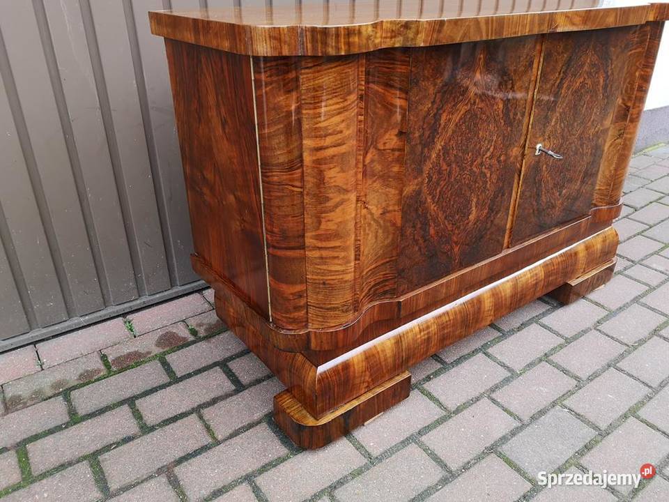 Komoda ARTDECO Orzech Niska Stara Antyk Politura wielkopolskie