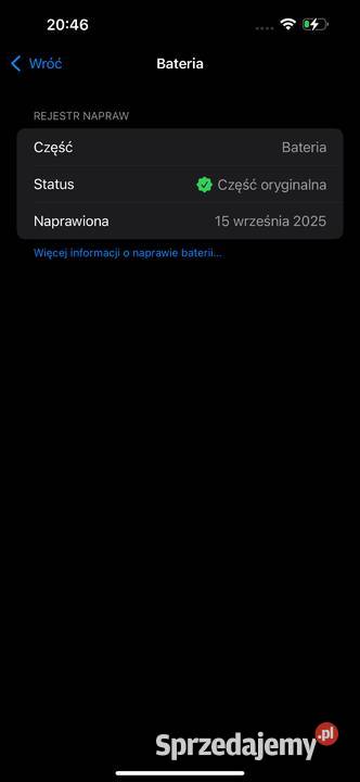 iPhone 15 Pro 100 kondycja baterii dolnośląskie Wrocław