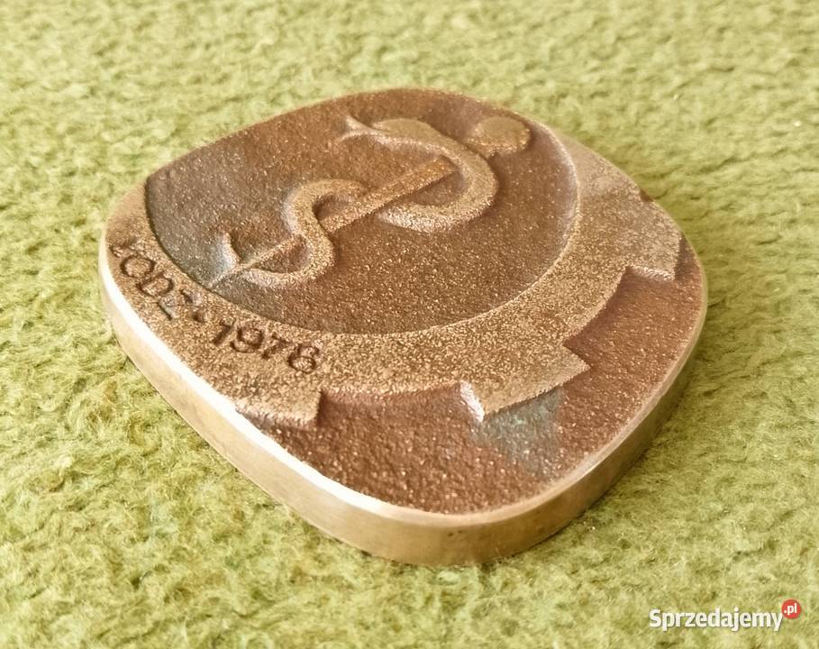 Medal mosiężny 25 lat Przemysłowej Służby Katowice sprzedam