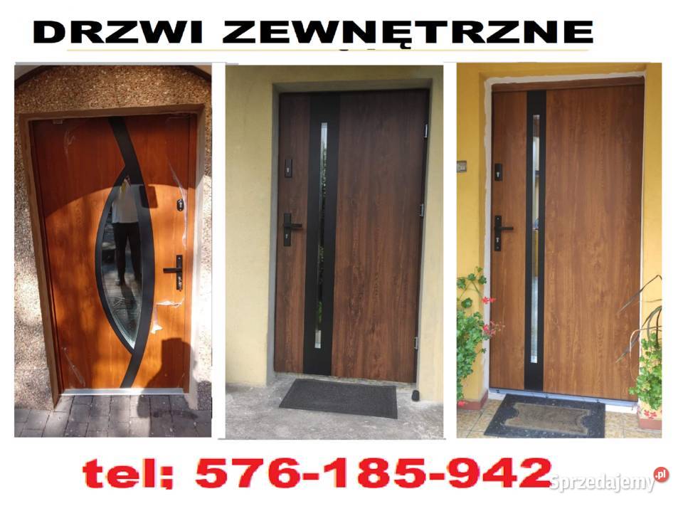 Drzwi antywłamaniowe ocieplone zewnętrzne sprzedam
