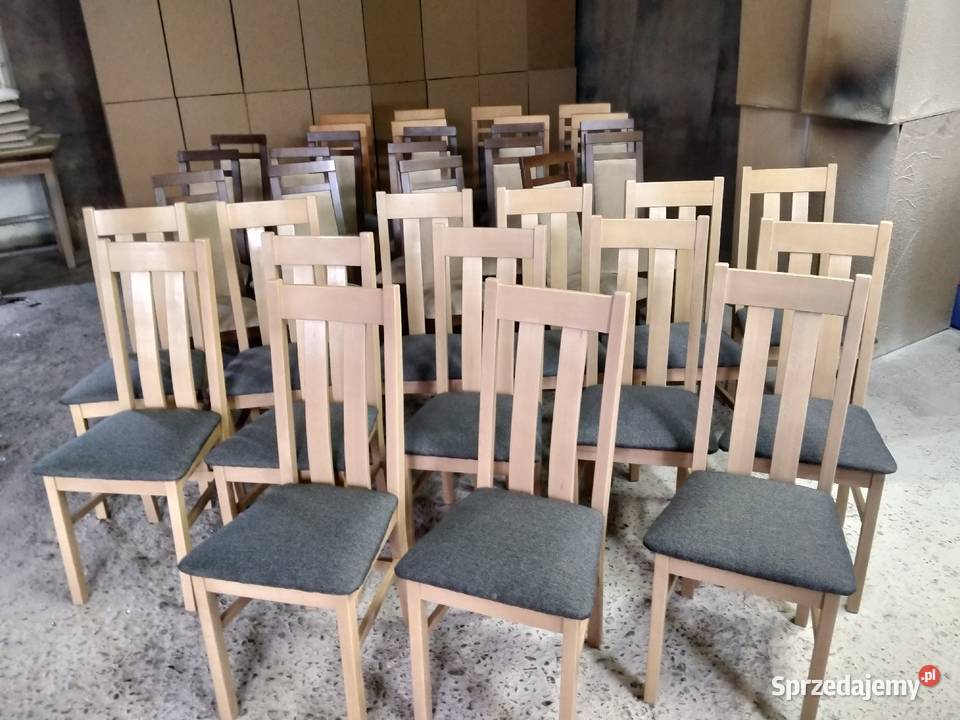Krzesła bukowe nowe Oborniki Śląskie sprzedam