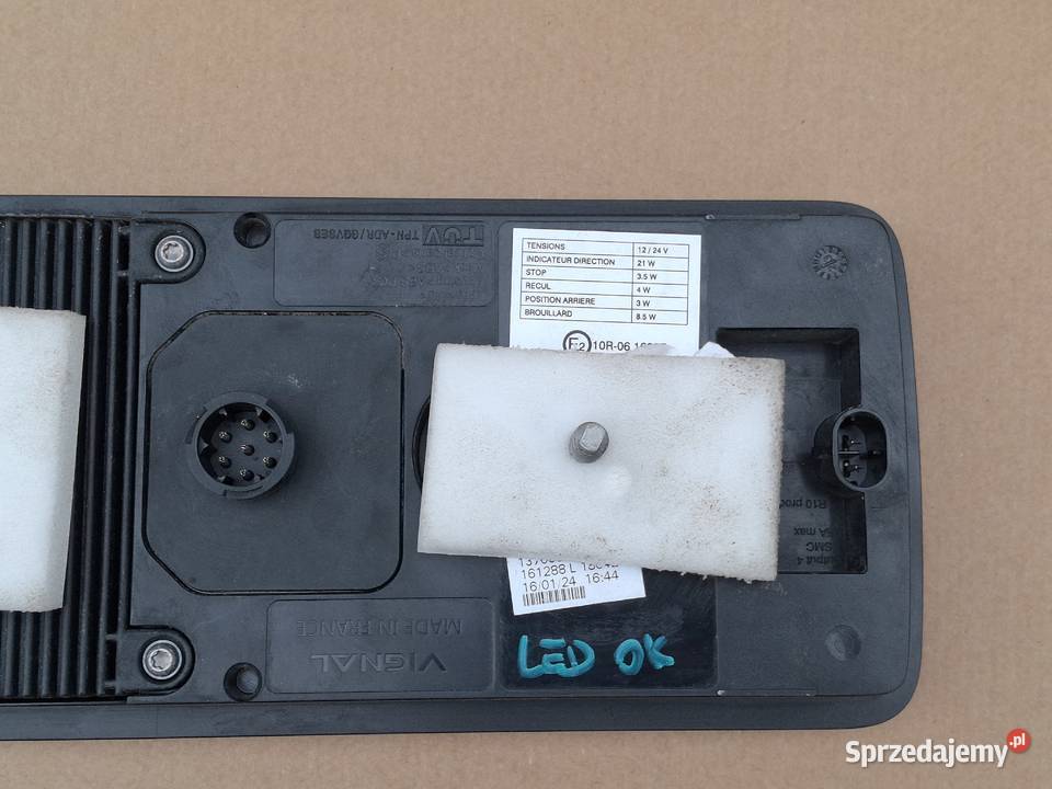 SCHMITZ VIGNAL LAMPA LEWY TYŁ LEWA TYLNA LED Bieleń sprzedam