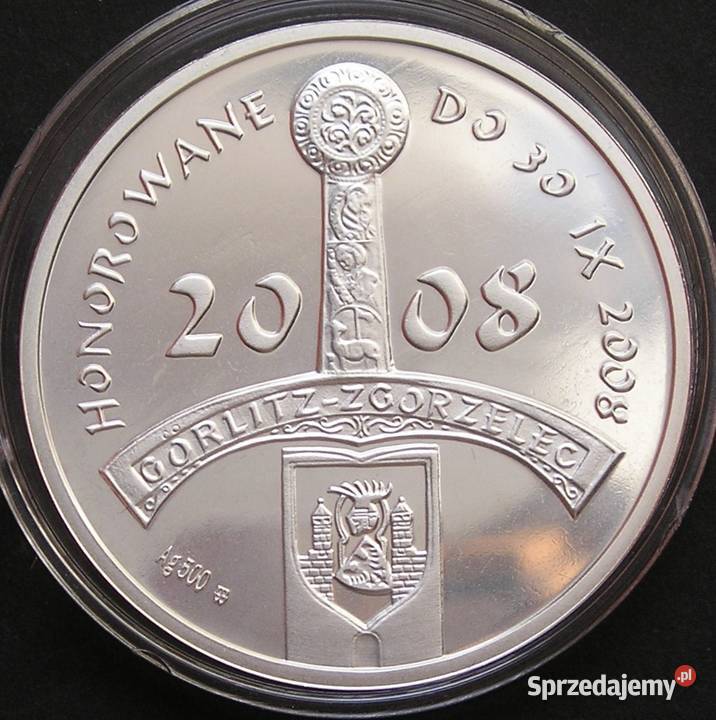 POLSKA 40 JAKUBÓW 2008 ZGORZELEC SREBRO STAN Łódź
