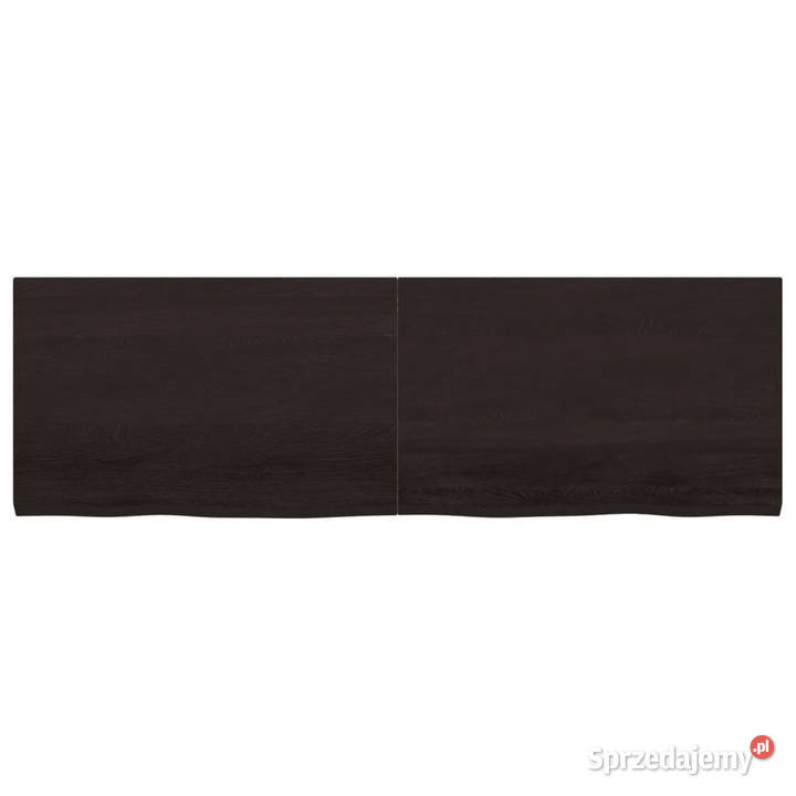 Półka ciemnobrązowa 160x50x24 wykończone drewno Warszawa
