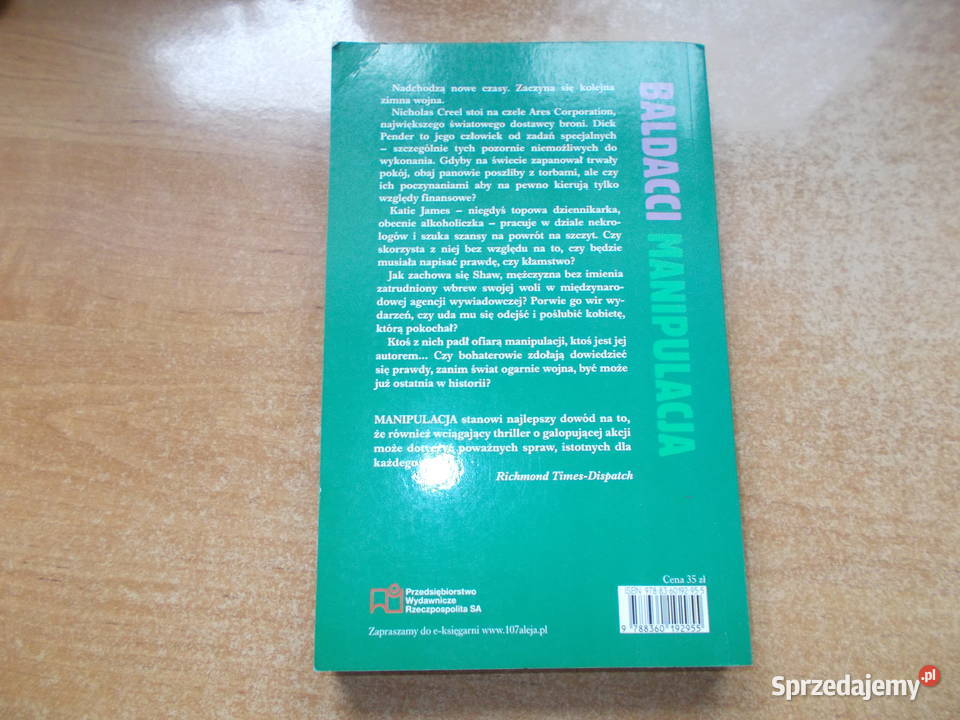 David Baldacci Manipulacja Proza i poezja Książki i Podręczniki Głubczyce