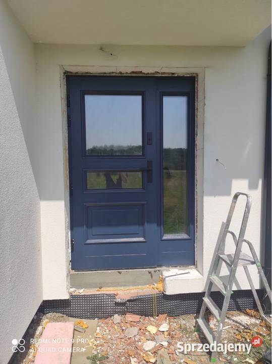 Drzwi drewniane z dostawka zewnętrzne małopolskie Nowy Sącz