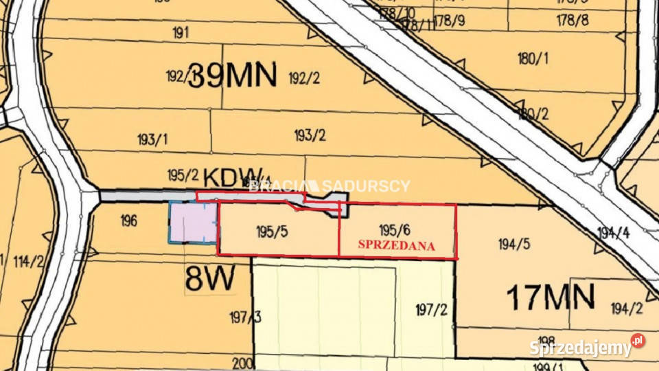 sprzedaży działki Kleszczów 1680m2