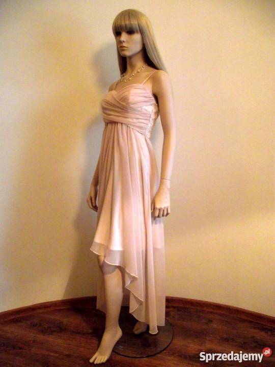 Elegancka asymetryczna sukienka na studniówkę Kraków