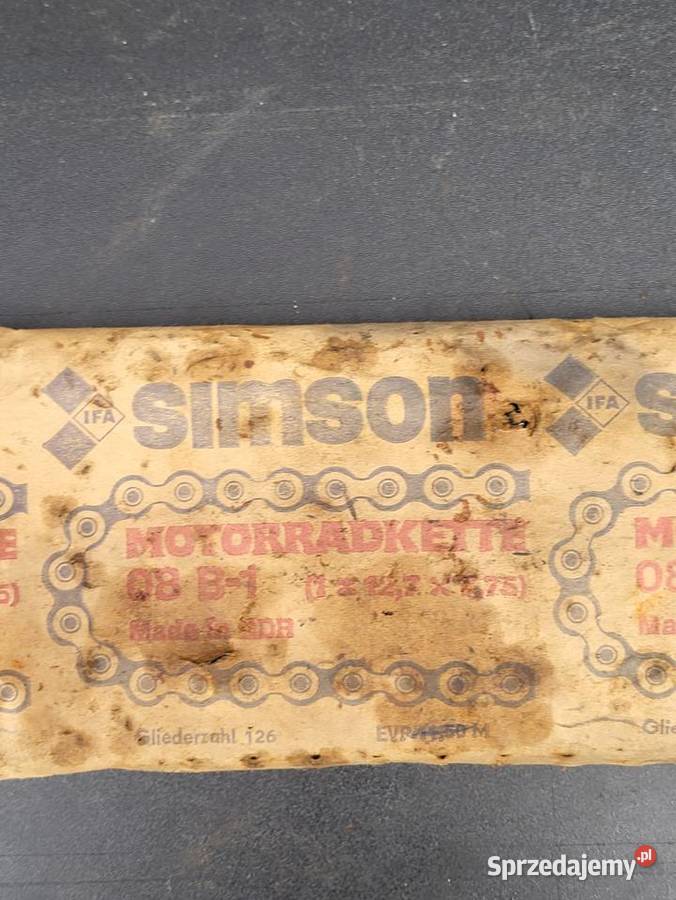 NOWY Z EPOKI SIMSON IFA DDR ŁAŃCUCH 127 ORGINAŁ Rybnik