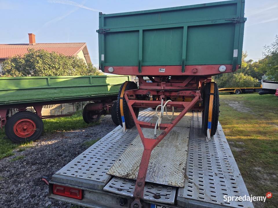Przyczepa rolnicza Sanok D44B 35t zarejestrowana Rolnictwo łódzkie Złoczew